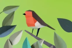 3D Papiermodell Vögel