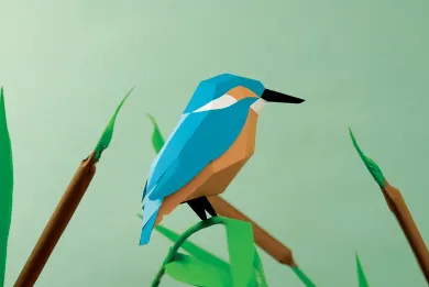 3D Papiermodell Vögel