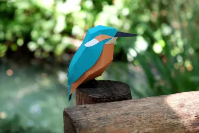 3D Papiermodell Vögel