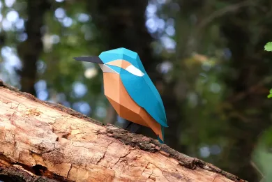 3D Papiermodell Vögel