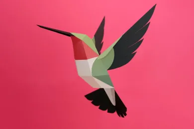 3D Papiermodell Vögel