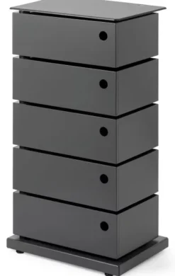 Drehladen-Container Stahlblech 5-fach anthrazit