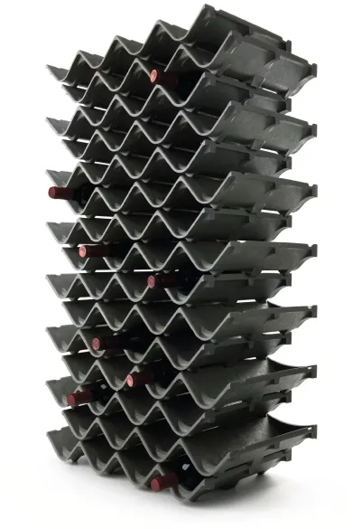 Flaschenregal Zigzag