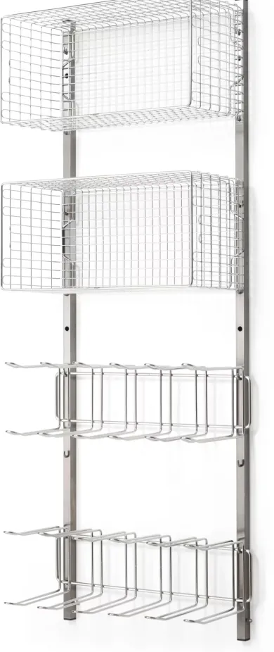 Hakenleiste zu Regalsystem Inox