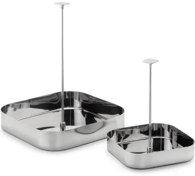 Italienisches Pendeltablett Edelstahl