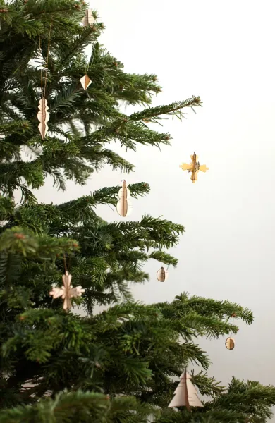 Weihnachtsschmuck Birkenrinde